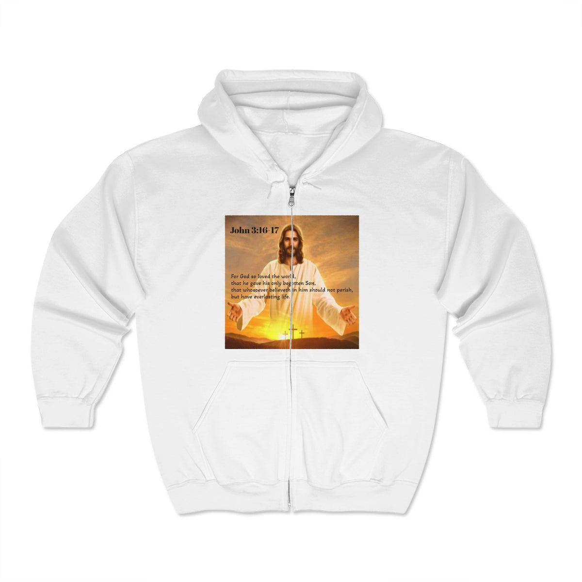 Christian Full Zip Hoodie - Bringing the Word of God to Life